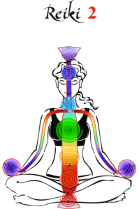 Illustrative image portraying the energy in a person after an Initiation. Illustrative of Level 2.